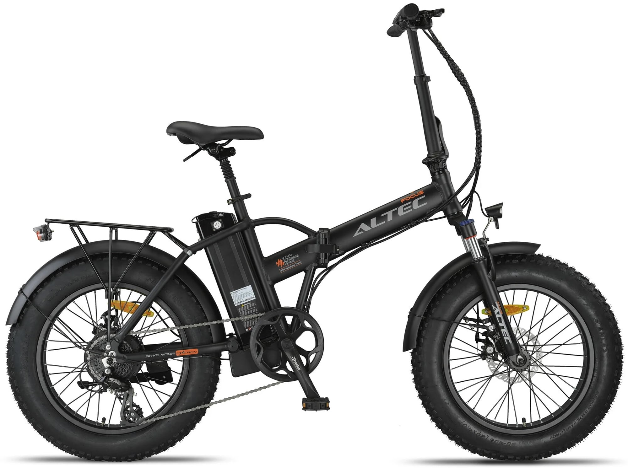 Altec Focus Elektrische Fatbike 20 inch Vouwbaar 8v