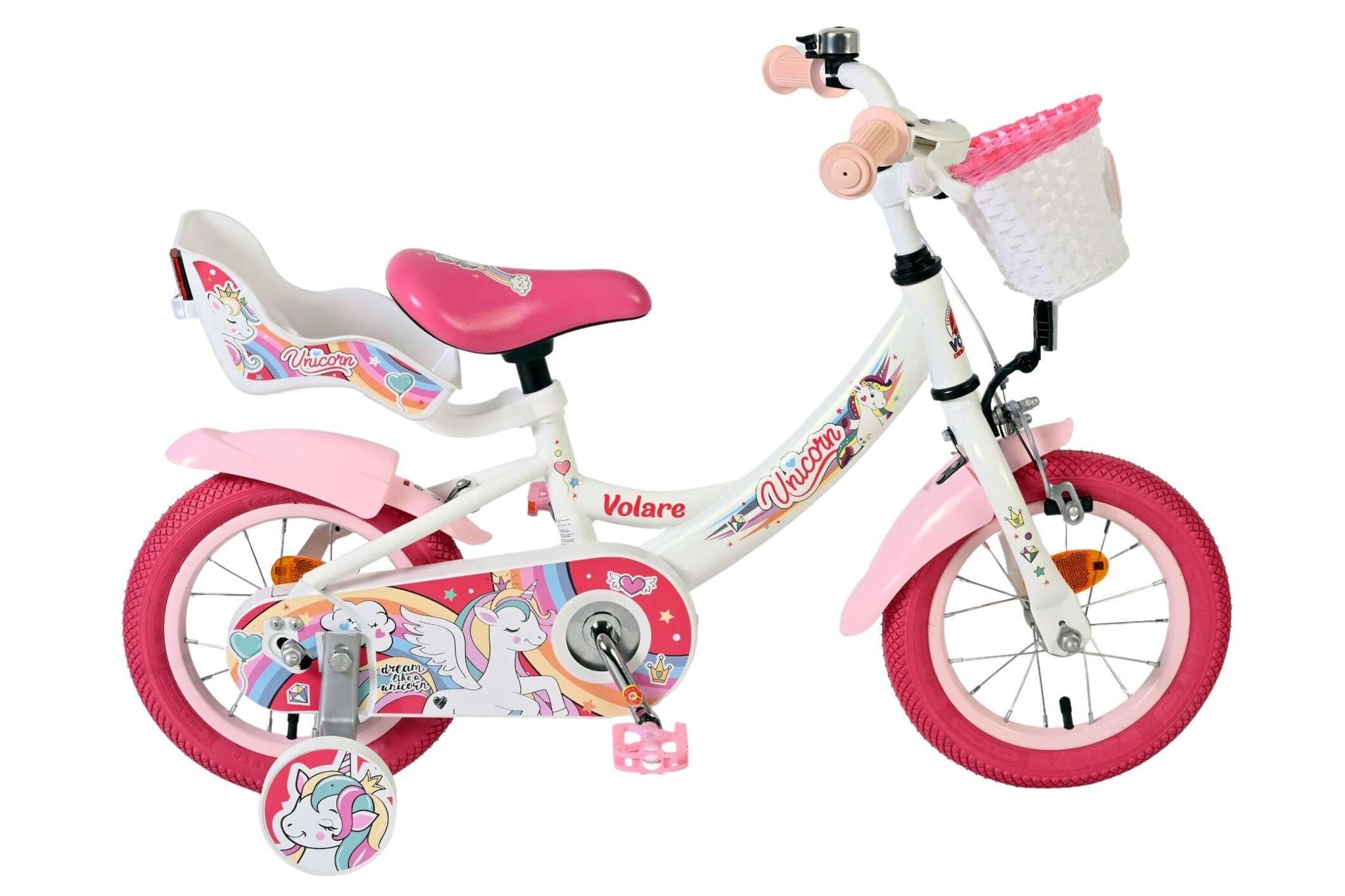 Volare Unicorn Kinderfiets Meisjes 12 inch